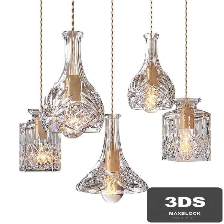 Lee Broom - Decanterlight Chandelier 3 Piece