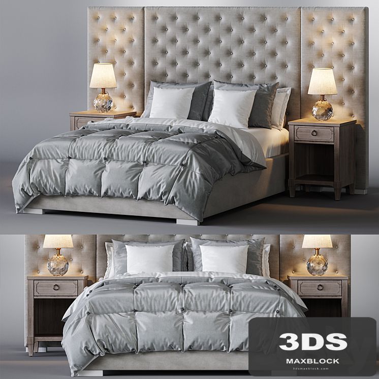 Restoration Hardware / Edie Tufted Bed Collection