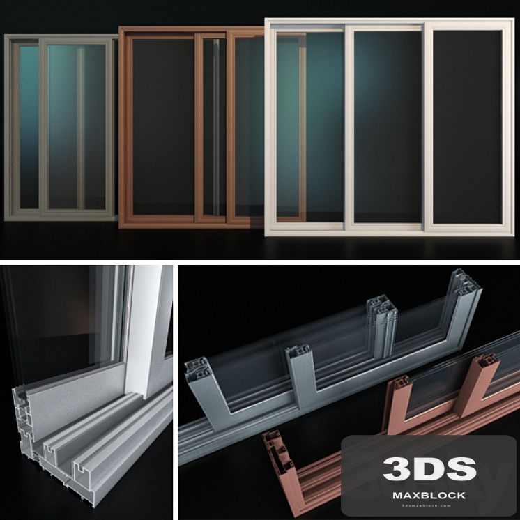 Sliding Stained Glass Aluminum Doors
