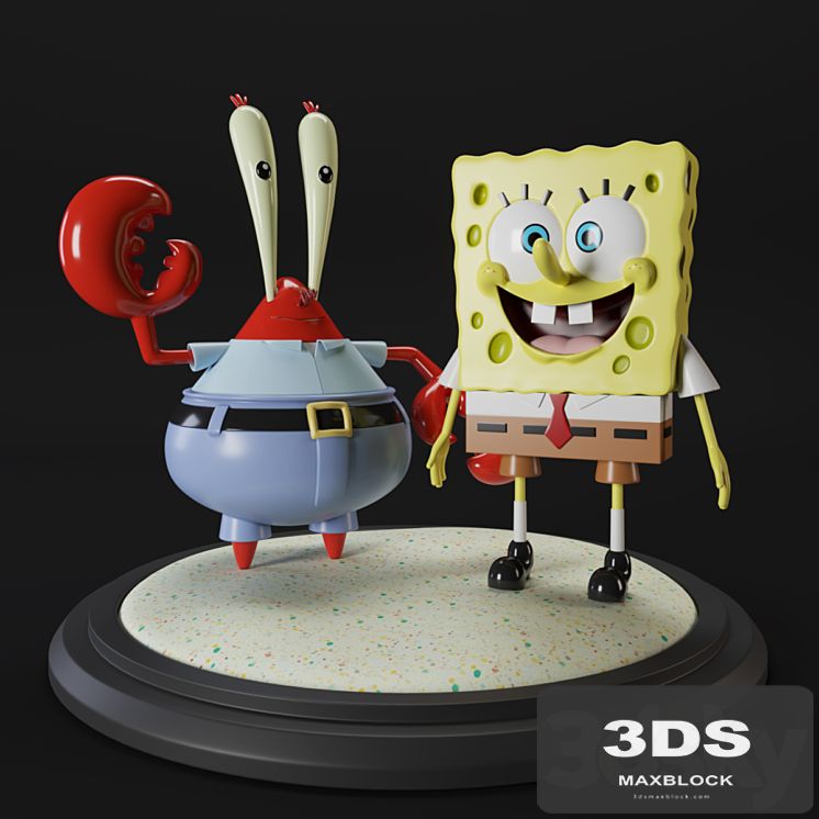 Sponge bob and Mr. Krabs