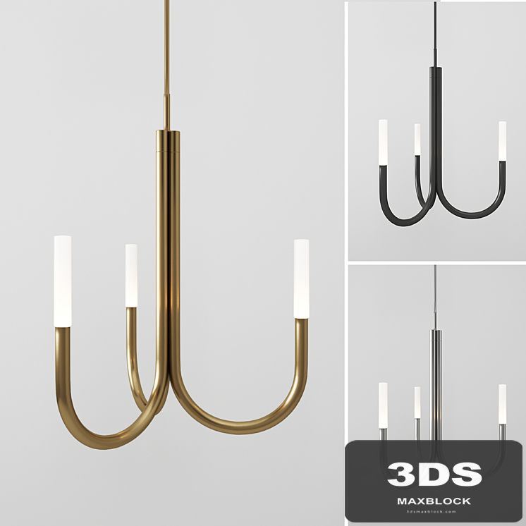Rousseau Small Chandelier by Kelly Wearstler