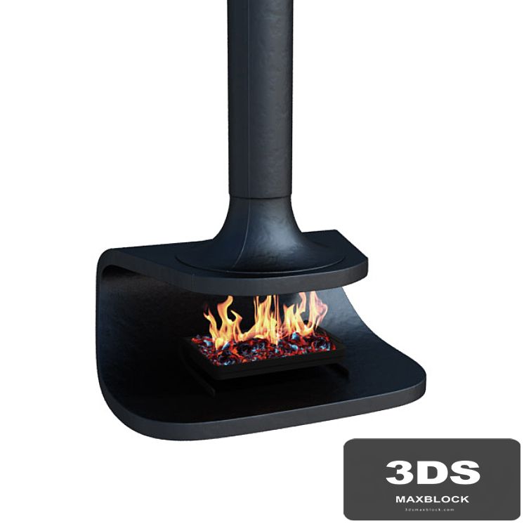 Hanging fireplace