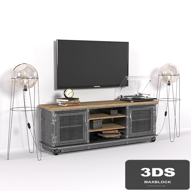 TV stand in loft style