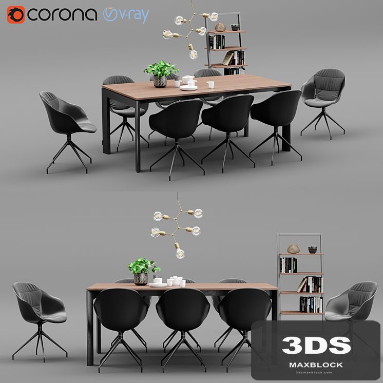 Boconcept Lyon Table & Adelaide Chair
