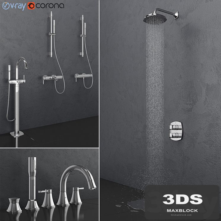 GROHE bath and shower faucets | Grandera set 26