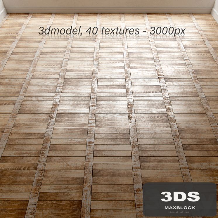 Vintage linear parquet
