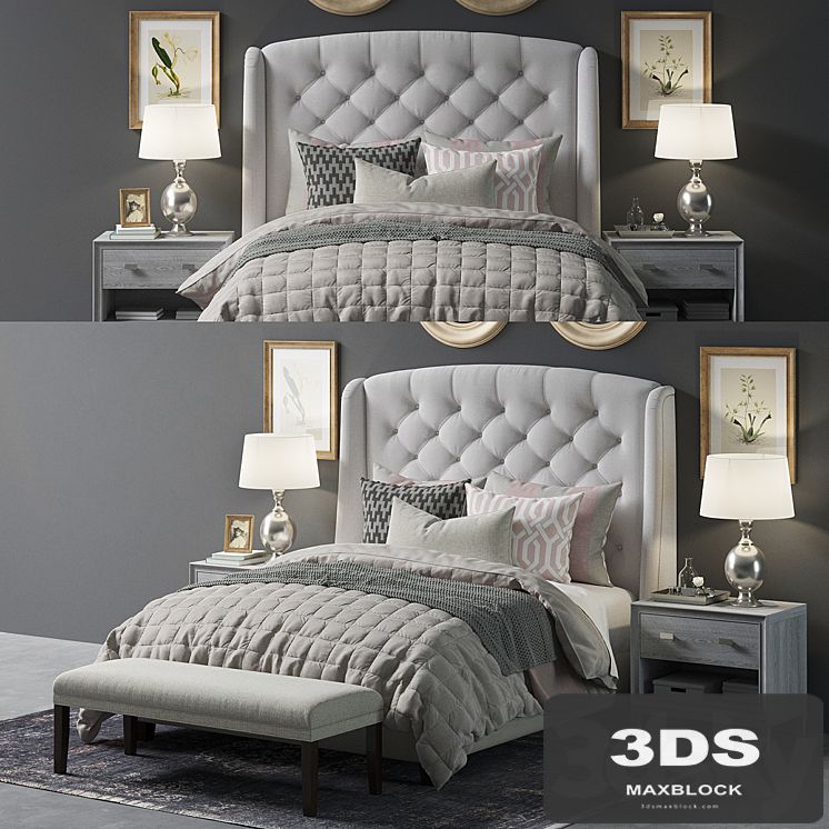 Paris Arched Winged Bed