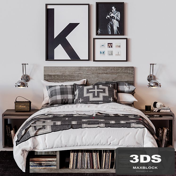 RH EMMETT STORAGE BED
