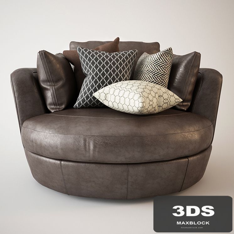 Snuggle Swivel Chair Leather