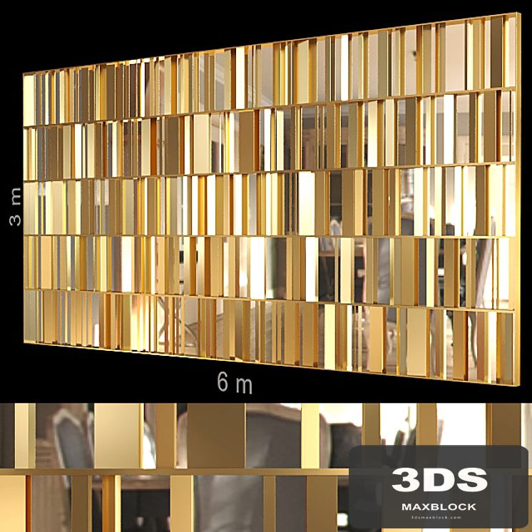 Decorative wall 106.