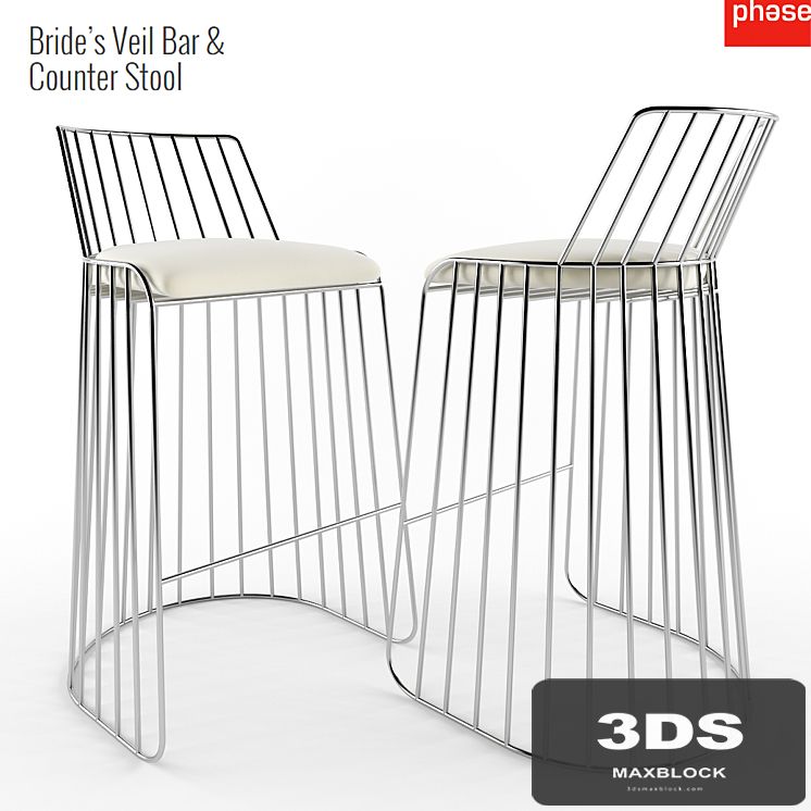 Bride's Veil Bar & Counter Stool