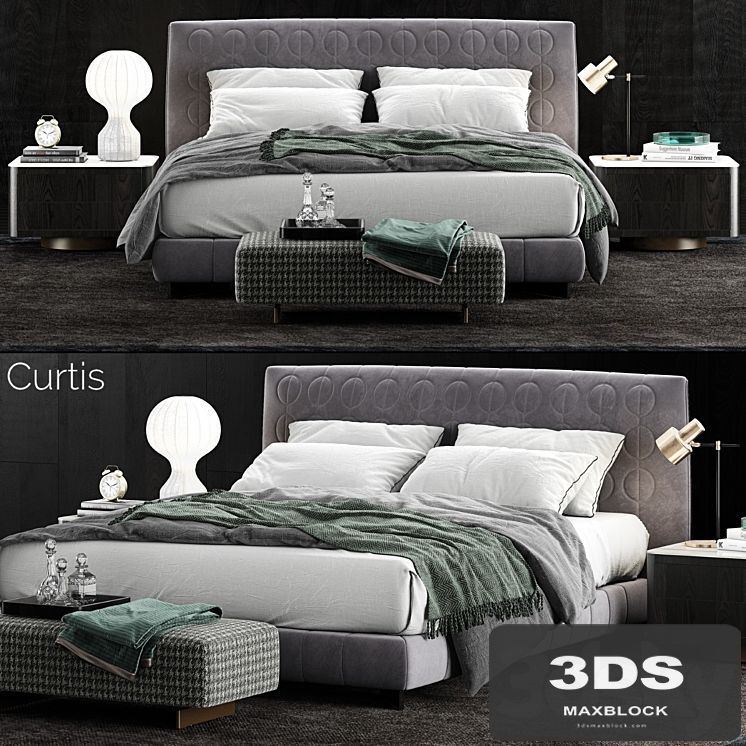 Minotti Curtis Bed 2
