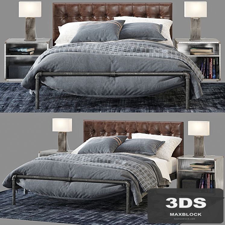RH Finlay Platform Bed