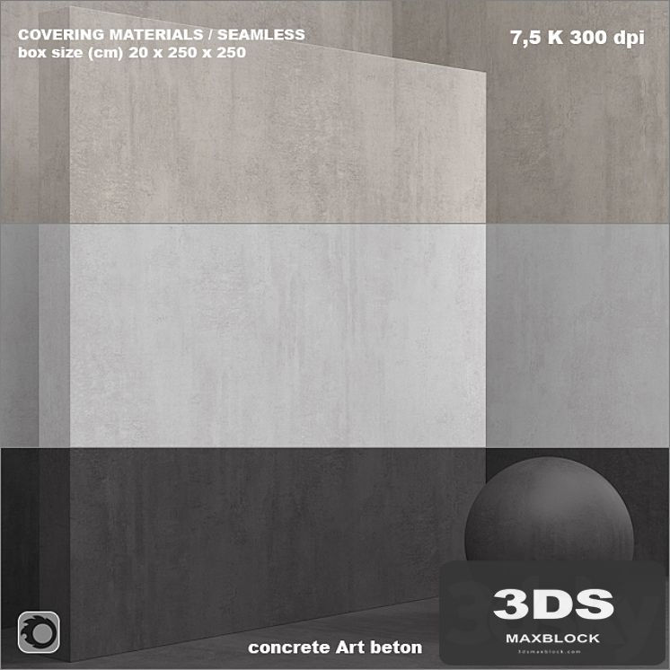 Material (seamless) - microconcrete, concrete, plaster set 69