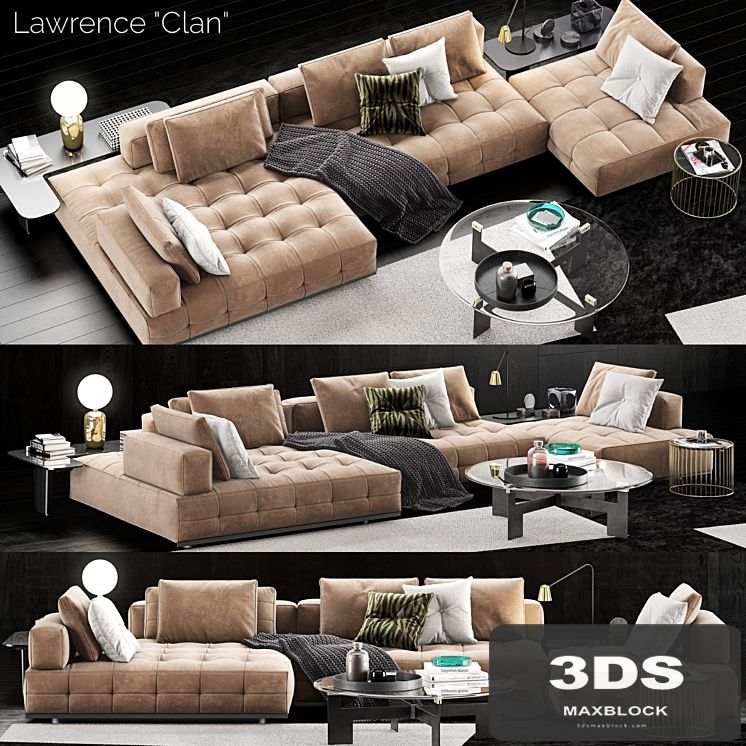 Minotti Lawrence Clan Sofa