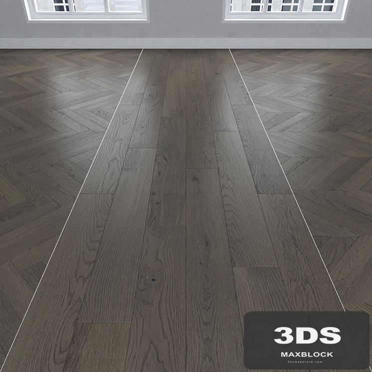 Parquet Oak, 3 types: herringbone, linear, chevron.
