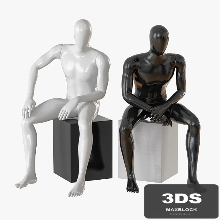Faceless male mannequin 09