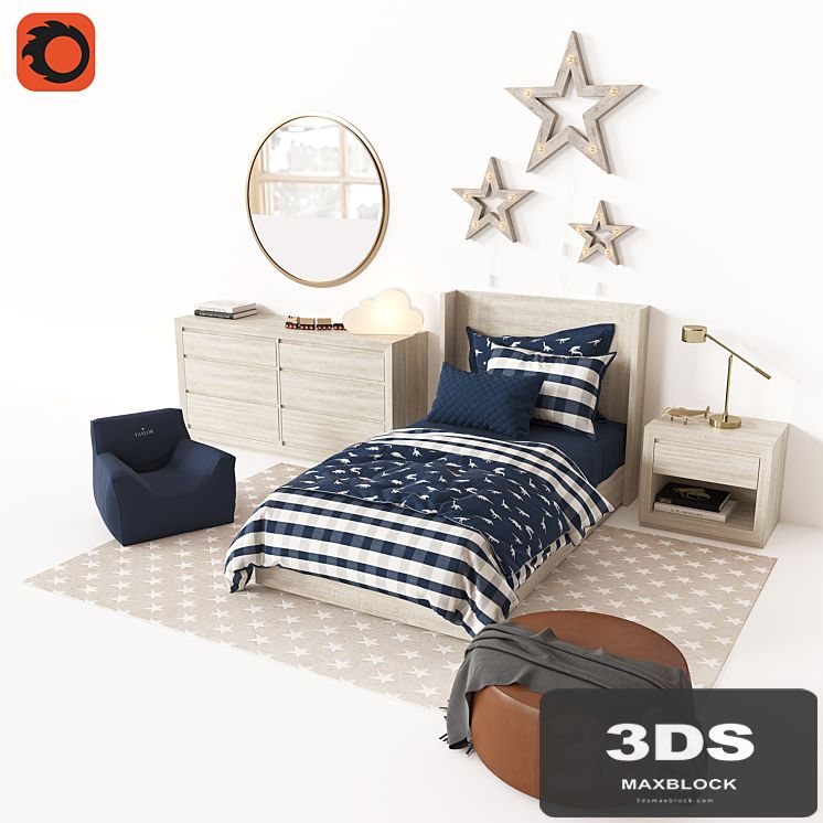 CALLUM PLATFORM BED WITH HEADBOARD