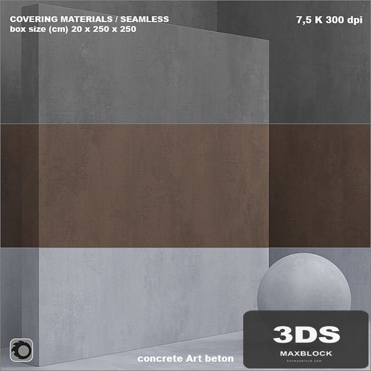 Material (seamless) - microconcrete, concrete, plaster set 72