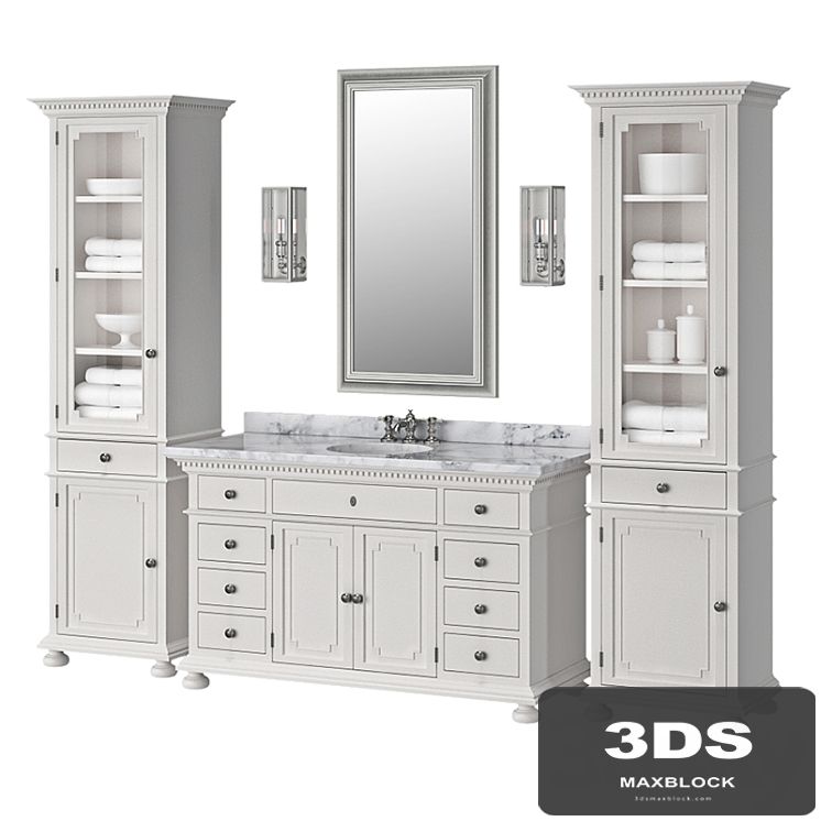 RH - St. James single vanity