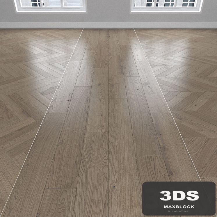 Parquet Oak, 3 types: herringbone, linear, chevron.