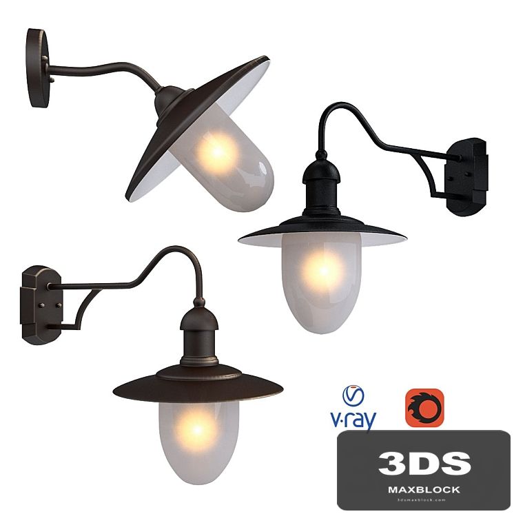 ARUBA, outdoor lighting, wall lamps from the company LUCIDE, Belgium.