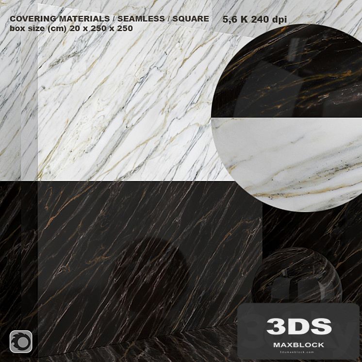 Material (seamless) - marble set 75
