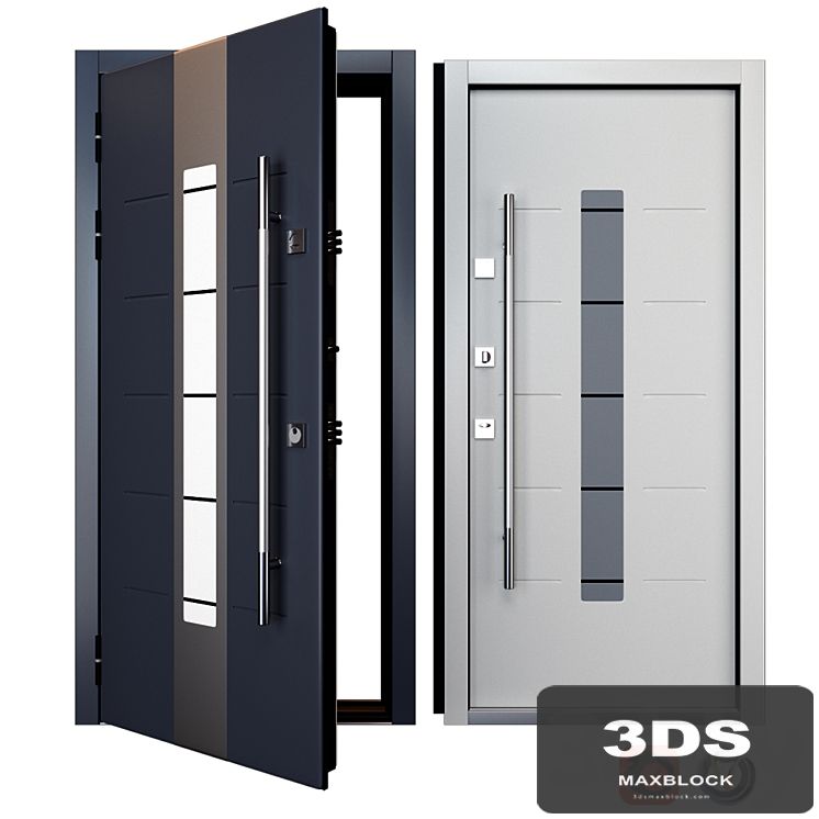 Entrance metal door Inox S-1 (Your Frame)