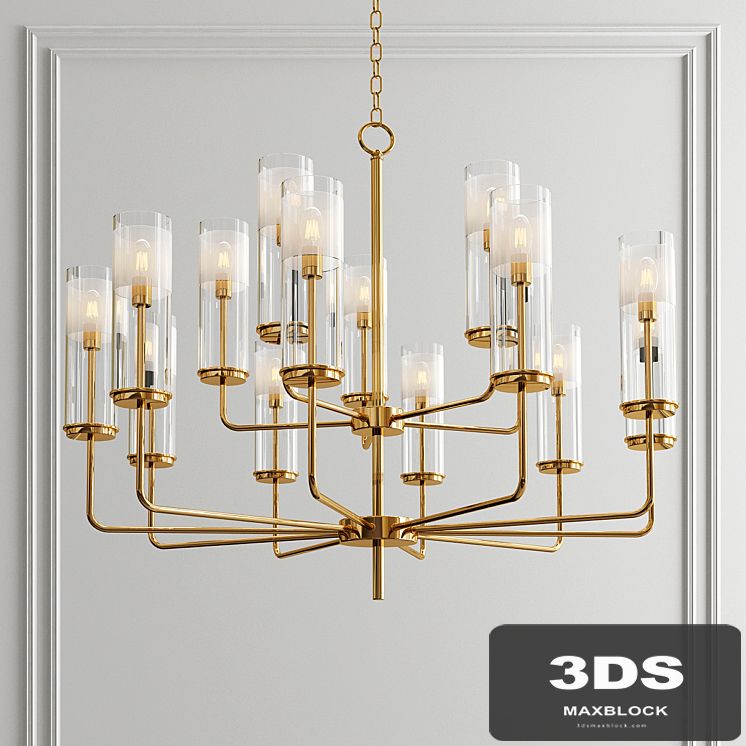 Hudson Valley Wentworth Brass Chandelier