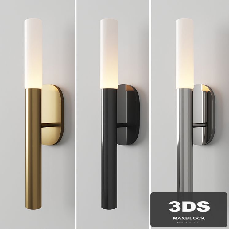 Rousseau small bath sconce by Kelly Wearstler