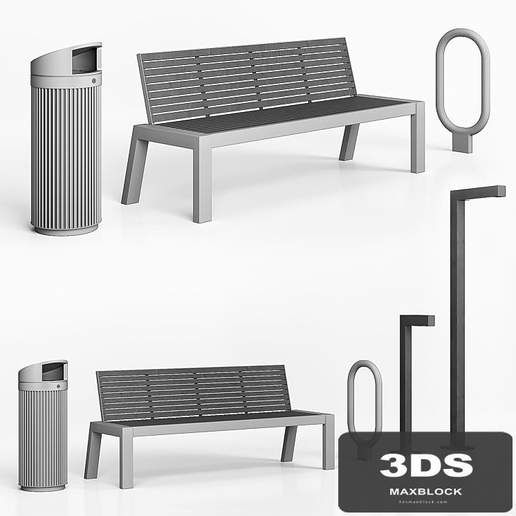 Street furniture set