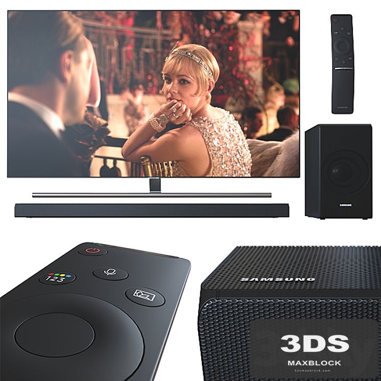 TV 55 'and Samsung soundbar.