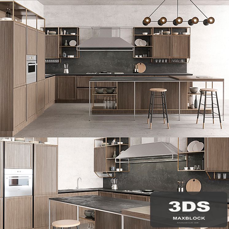 Snaidero Frame olmo tuscan kitchen