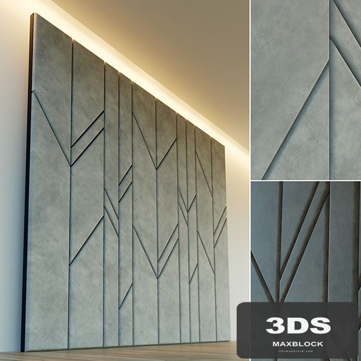 Decorative wall. Soft panel. 14