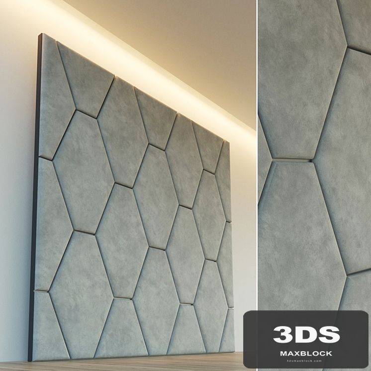 Decorative wall. Soft panel. sixteen