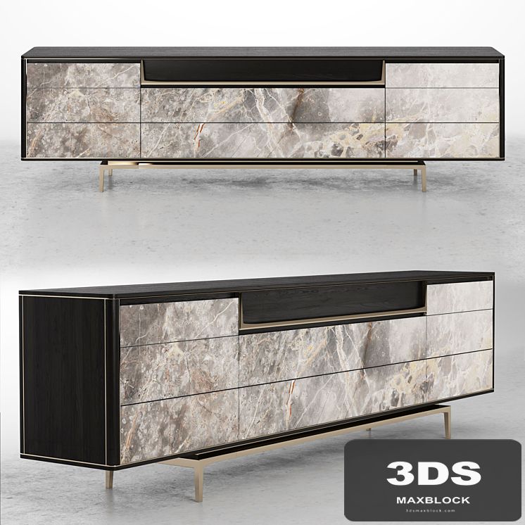 Visionnaire BARNEY Lacquered sideboard