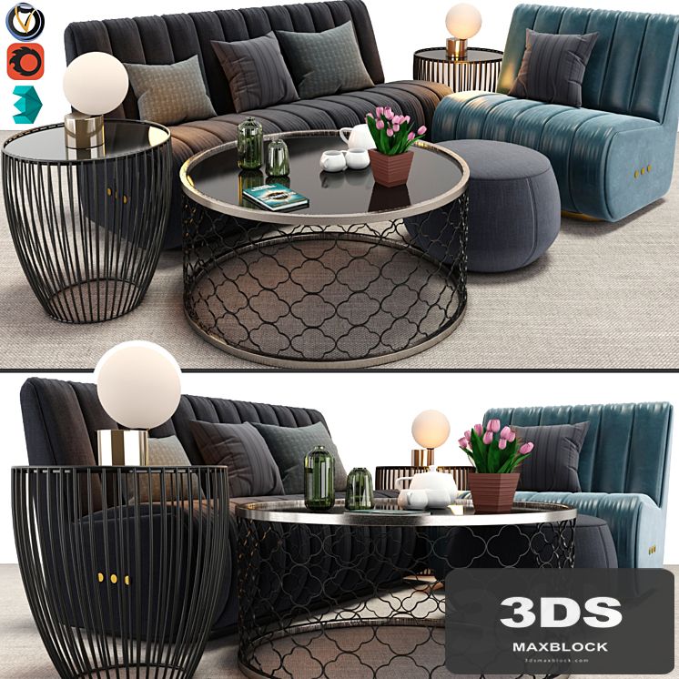 Sophia Sofa And Armchair Set