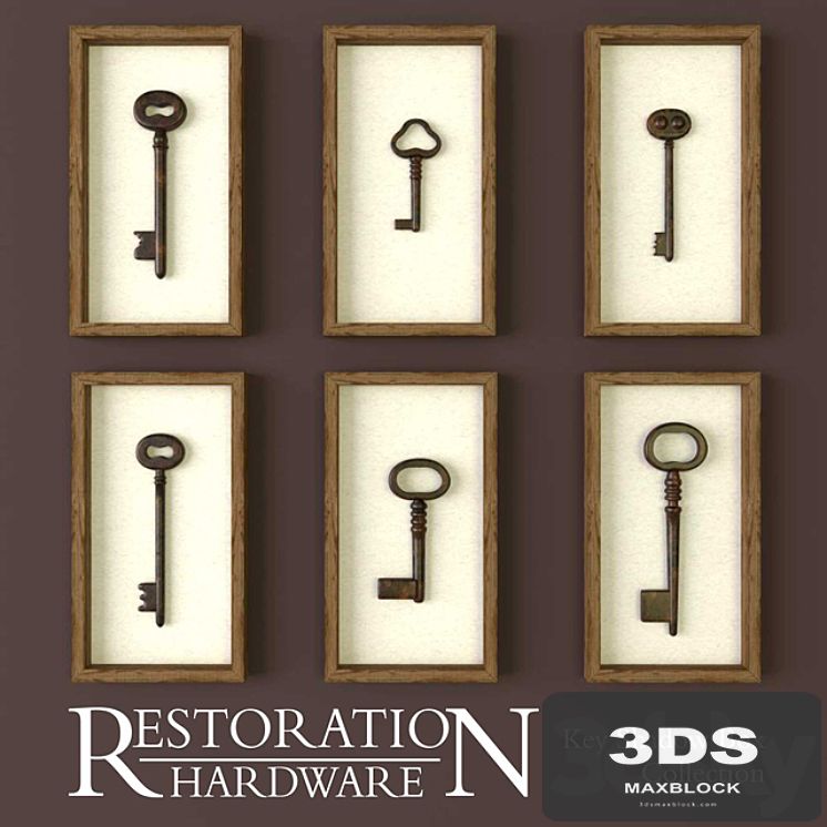 Restoration Hardware, Key Shadow Box Collection