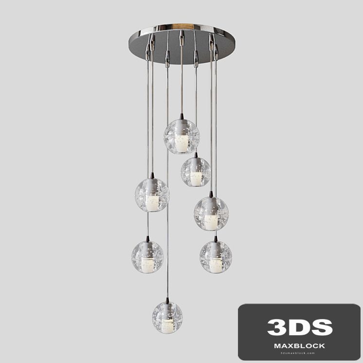bocci led crystal glass ball 7 designed by omer arbel in 2005