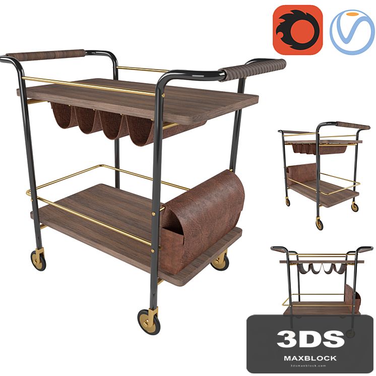 Valet bar cart
