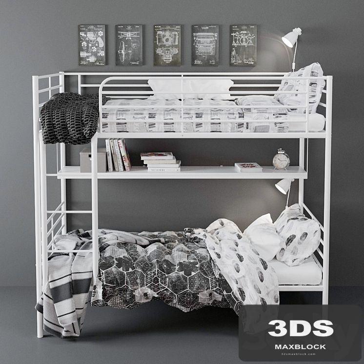 IvEA Svarta Bunk Bed