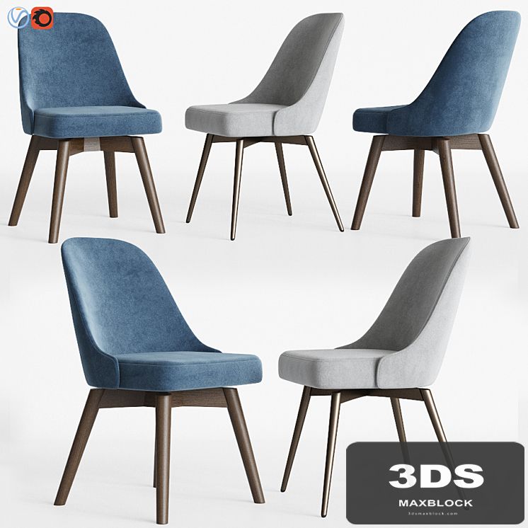 Mid-Century Swivel Office Chairs Set West elm