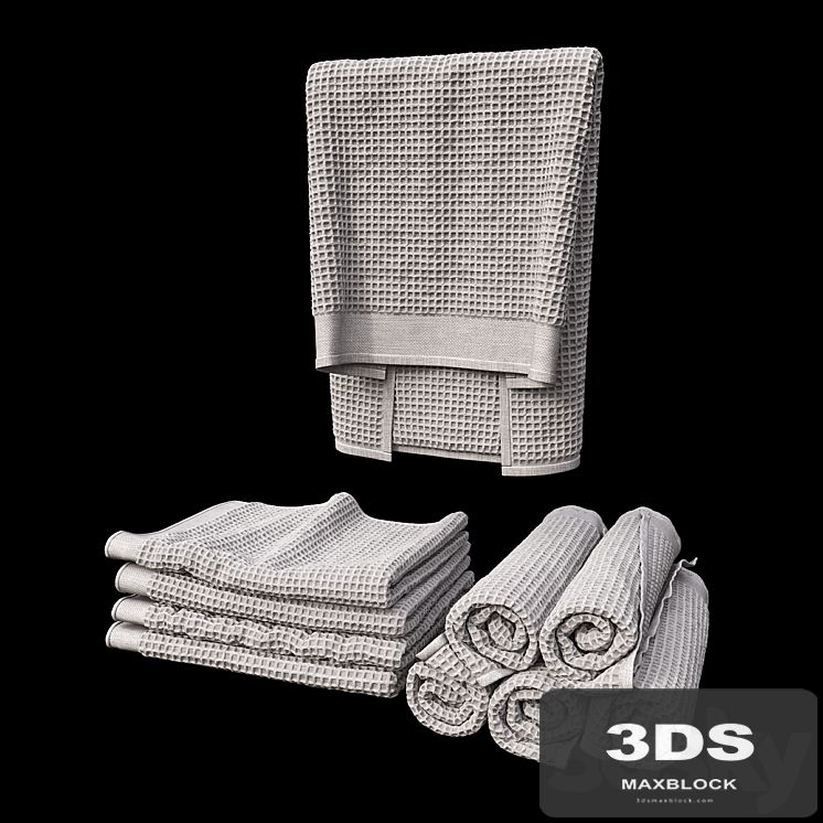 towels waffle set