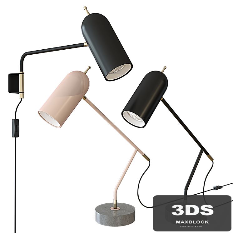 John Lewis No.045 LED Wall Light Black