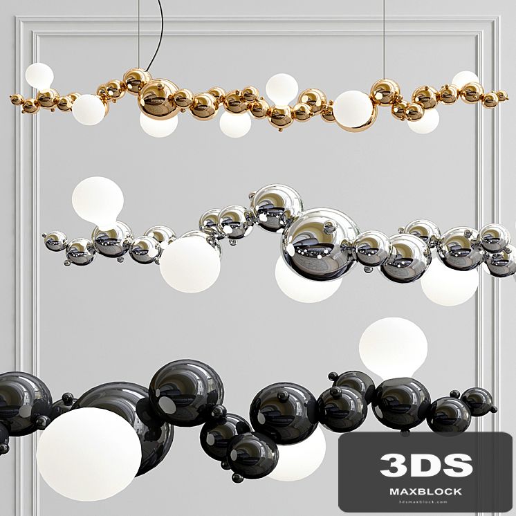 Bubbly 08-Light Linear Pendant Light