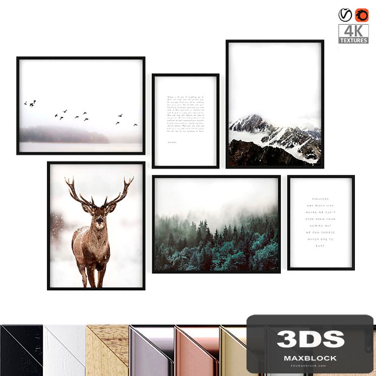 Poster Set "Deer"