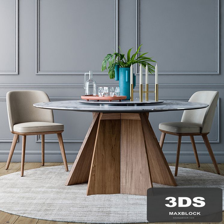 Calligaris Foyer chair Icaro round table