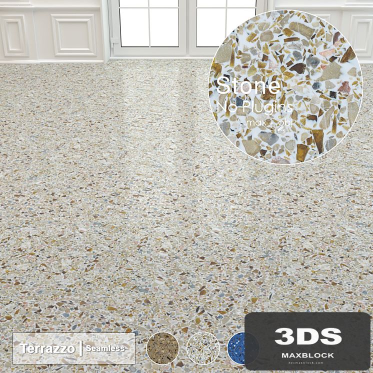 Seamless Terrazzo Stone 002