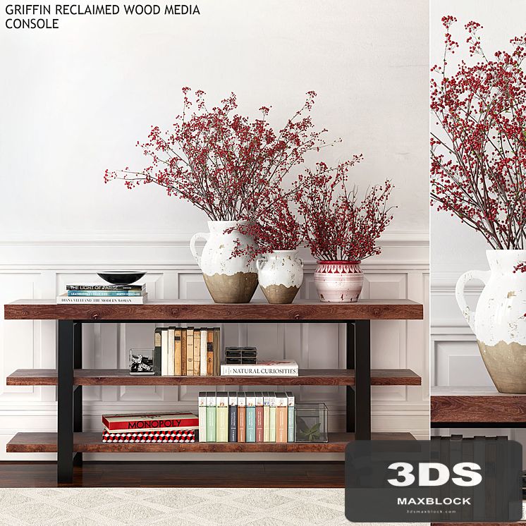 Pottery barn GRIFFIN RECLAIMED WOOD MEDIA CONSOLE