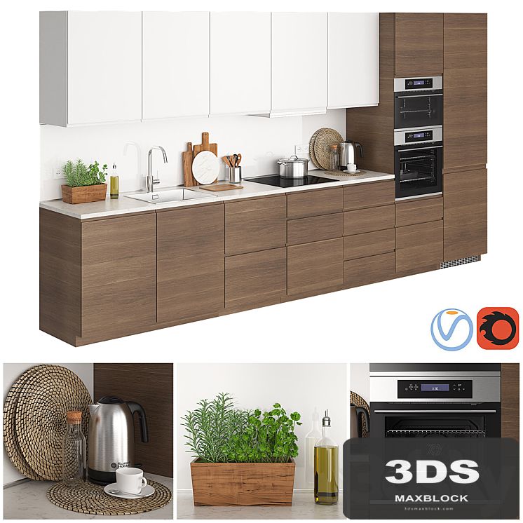 Ikea Metod Voxtorp Walnut